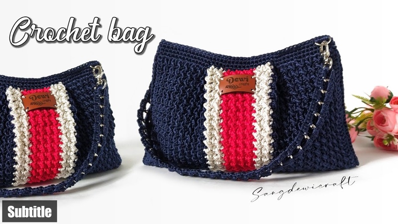 TAS RAJUT TERBARU MODEL MODERN CARA MEMBUAT TAS RAJUT YANG SIMPLE DAN MUDAH UNTUK