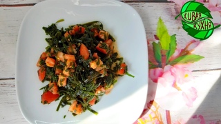 ПРОСТОЙ И ОЧЕНЬ ВКУСНЫЙ САЛАТ ИЗ МОРСКОЙ КАПУСТЫ И ПОМИДОРОВ