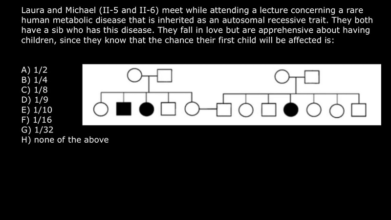 Pedigree probability practice