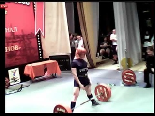 Julia Zaugolova - deadlift 232.5 kg (511.5 lbs) RAW!