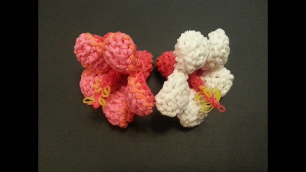 Rainbow loom Hibiscus Flower take 2 (better camera