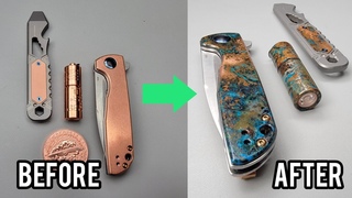 How To EASILY Do a Forced Copper Patina EDC