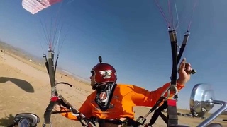 High Flying Harley Davidson Paraglides