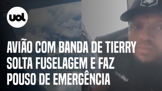 Avio com banda de Tierry solta fuselagem e faz pouso de emergncia no Maranho veja vdeos