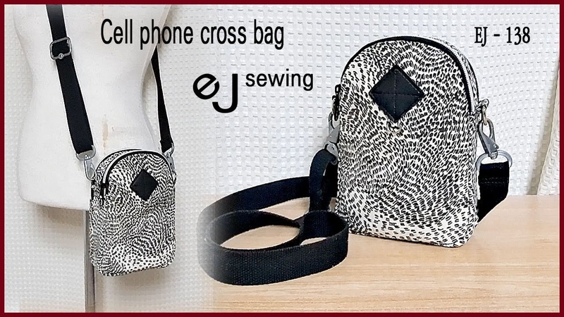 EJ 138, 핸드폰 크로스 백, Cell phone cross bag, How to sew, Jeans bag, Luxury bag, DIYCRAFTS, How to