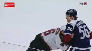 Ilya Lyubushkin Hits Cale Makar, Kurtis MacDermid Has An Answer