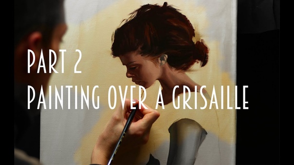 Indirect oil painting techniques part 2 : painting flesh tones over a