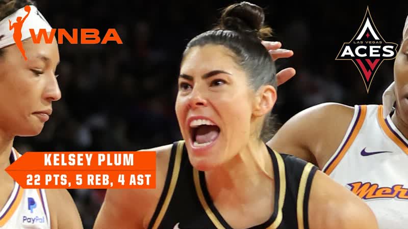 Kelsey Plum fills stat sheet as she leads Aces over Mercury with 22 PTS, 5 REB, 4