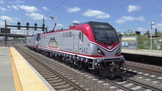Amtrak HD 60fps: Northeast Corridor Afternoon Action @ Newark Airport w/ Circus Train (5/10/17)