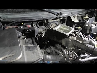 Замена патрубков отопителя снятие генератора на ревизию на Range Rover 4,2 Ленд Ровер 2006  2часть