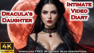 Dracula’s Daughter Intimate Video Diary | Gothic Deauty | Vampire Woman Red Moon Black Wolves Ravens
