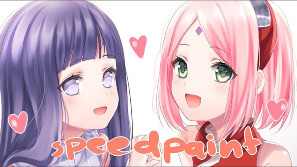 Hinata and Sakura, Speedpaint, Paint Tool