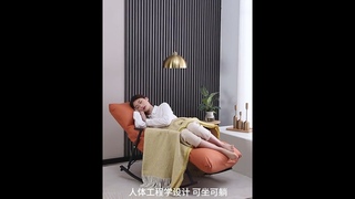 Waterproof and Anti-Fouling Extended Version Rocking Chair for Relaxation and Comfort Single Person
