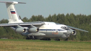 Подарок зрителям! Ил-76 (IL-76) на форуме Армия-2021. Посадка, руление, взлёт. Аэродром Кубинка.