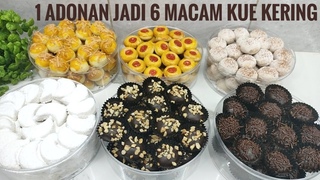SUPER PRAKTIS 1 ADONAN JADI 6 MACAM KUE KERING
