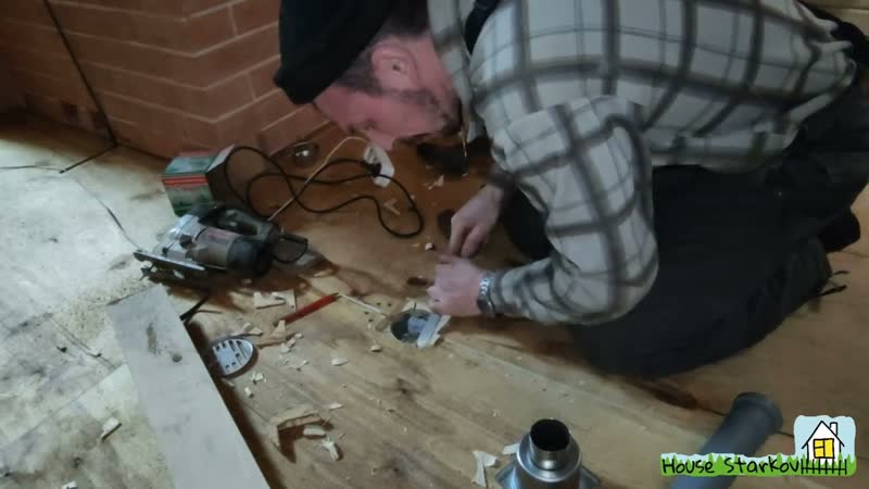 Установка слива с сухим затвором в