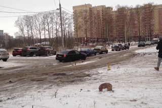 Ярославцы пожаловались на ужасную дорогу в микрорайоне Яблоневый посад