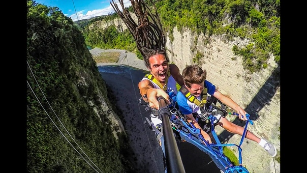 Worlds Fastest Zipline Gravity Canyon in 4