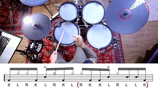 A Very Chill 16th Note Groove | Drum Lesson