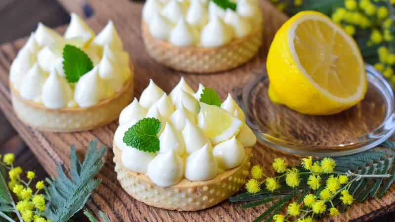 ТАРТ с лимонным курдом и заварным кремом Lemon