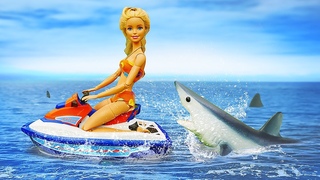 Puppen Video für Kinder. Barbie erholt sich am Strand. Video mit tollen Puppen