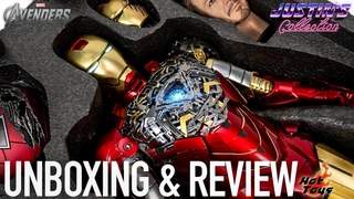 Hot Toys Iron Man Mark VI 2.0 with Suit-Up Gantry Unboxing & Review