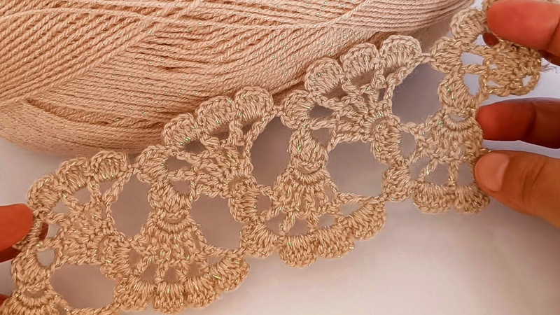 Look how EASY Motif crochet pattern. Lacy blouse tunic scarf