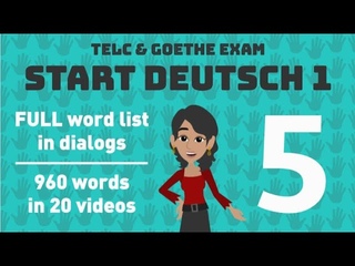 Start Deutsch 1 | Komplette Wortliste mit Dialogen | Telc & Goethe Prfungsvorbereitung | 5/20