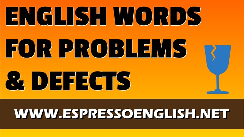 English Vocabulary with Pictures Problems and