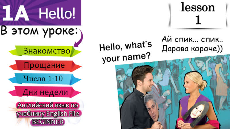 English File курс. Английский язык для начинающих. Beginner. Эпизод 1.