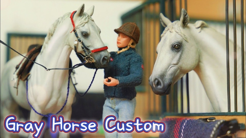 Painting a Gray, White Model Horse My best Custom so far Custom, Resculpt Jurášek