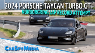 2024 Porsche Taycan Turbo GT Undisguised Prototype  HP Lap Record Attempt Beats Tesla Record - YouTube