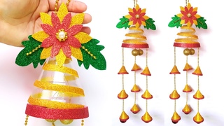 MARAVILLOSA CAMPANA NAVIDEA de BOTELLA PLSTICAFANTSTICAS Manualidades NAVIDEAS con BOTELLAS