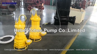 Hydroman TJQ25-12-3 and TJQ30-30-7.5 submersible sand pump.