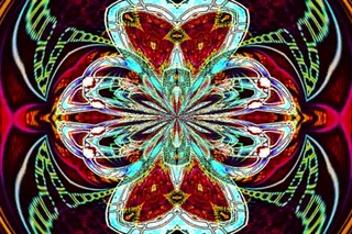 Radiant Glass Light Abstract Fractal Art HD