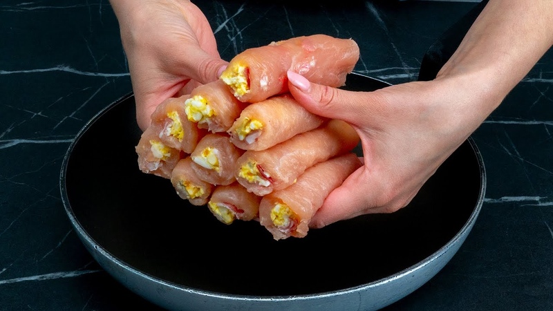 Housewives savior Chicken breast rolls, perfect for any