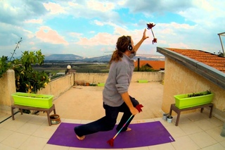 HD shiva's flower stick routine practice : stage 2 out of 7