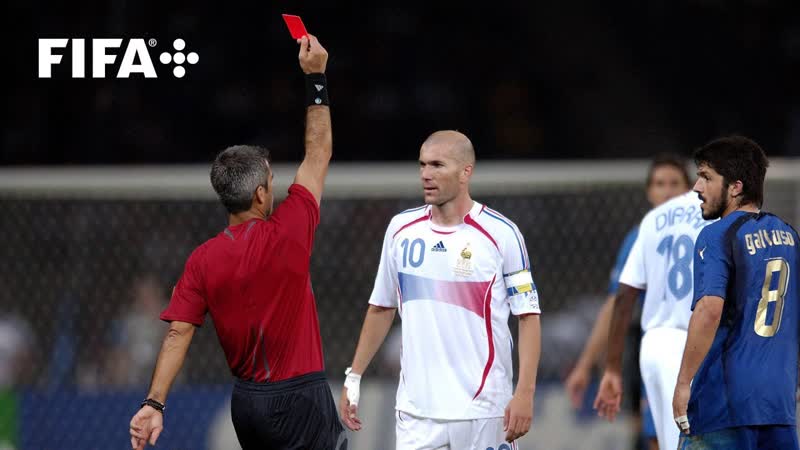 Zinedine Zidane s final moments as a footballer, Red card v Italy at FIFA World Cup Germany