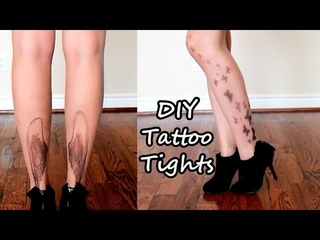 DIY Tattoo Tights