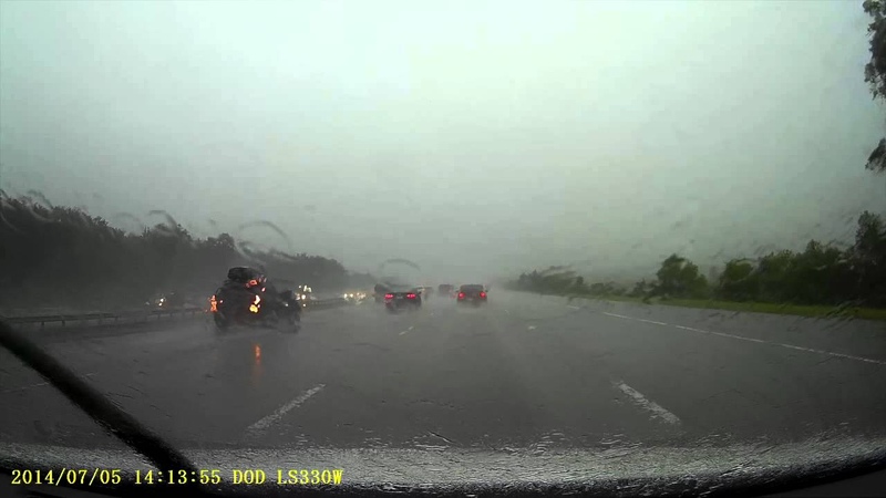 Driving from Brunswick to Savannah in a Heavy Rain