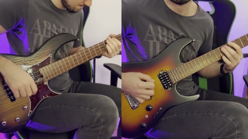Bullet For My Valentine My Fist Your Mouth Her Scars cover, Ibanez AZ2404 Harley Benton JP 45
