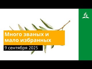 9 сентября 2025. Много званых и мало избранных. Под сенью благодати | Адвентисты