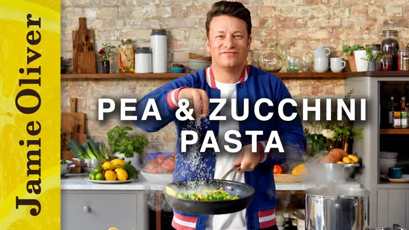 Creamy Pea Zucchini Pasta, Jamie