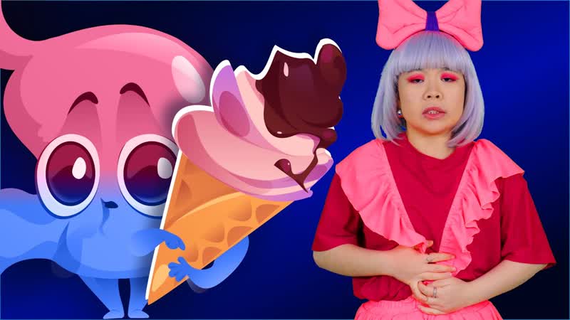 Bubbly Tummy Song No More Ice Cream, Kids Funny