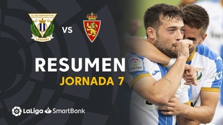 Resumen de CD Legans vs Real Zaragoza (1-0)