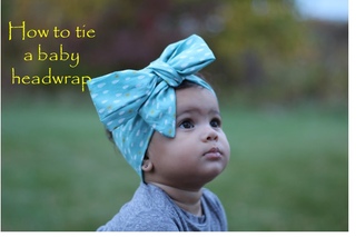 How to tie a baby head wrap