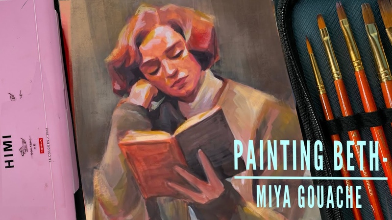 Painting with gouache Beth