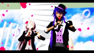 Kamui Gakupo V4 x IA  MMD Happy Synthesizer (1440p 60FPS)  /    Vocaloid4