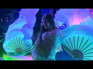Bellydance With Silk Fan Veils