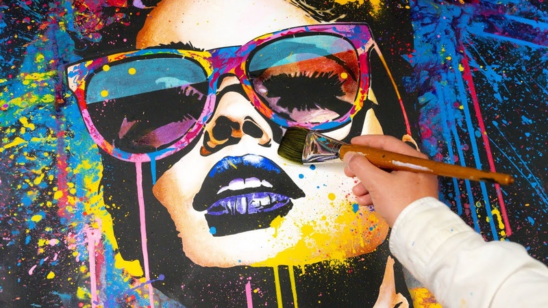 Fused Pop Art and Street Art Painting : Create a Stylish Acrylic Piece, Glamour In